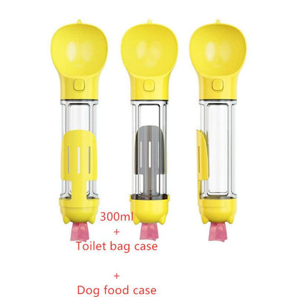 3-in-1 Pet Travel Water Bottle Feeder