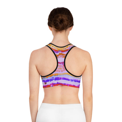 Aborigine Stripes and Stars Sports Bra