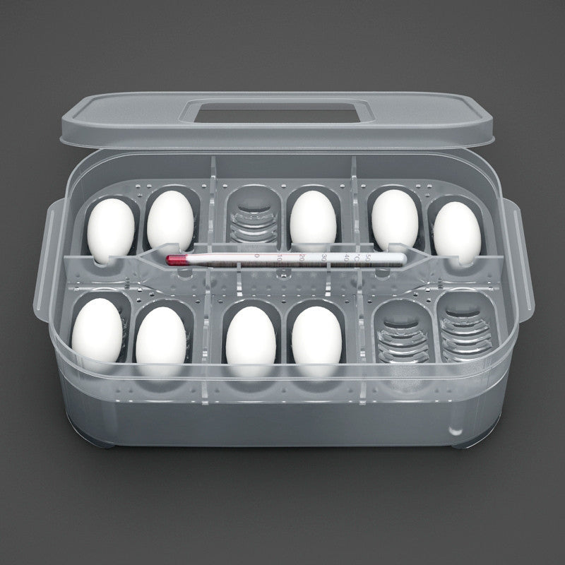 12-Slot Reptile Egg Incubation Tray & Box