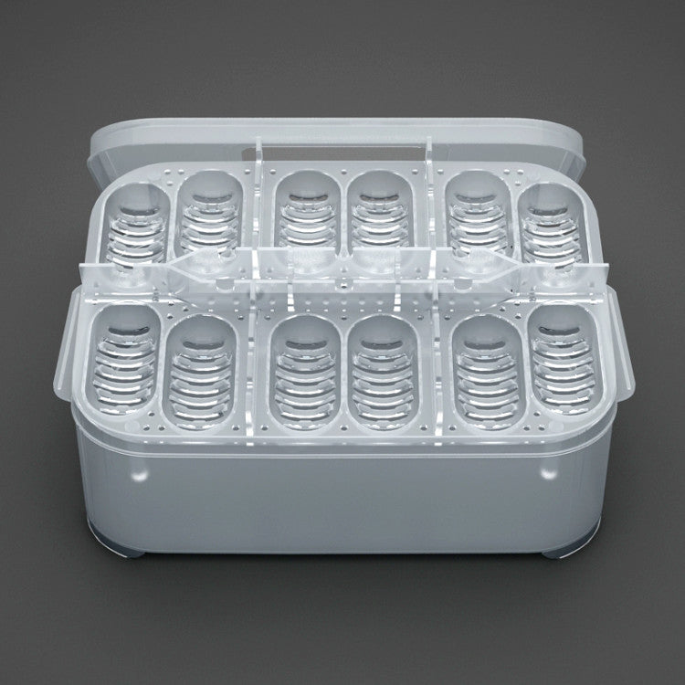 12-Slot Reptile Egg Incubation Tray & Box