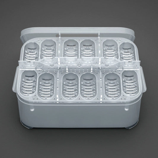12-Slot Reptile Egg Incubation Tray & Box