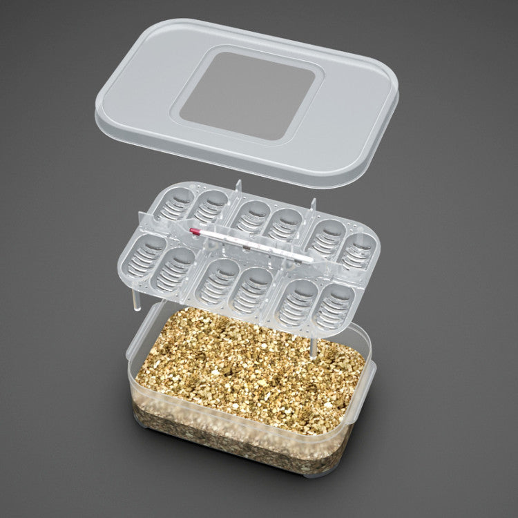 12-Slot Reptile Egg Incubation Tray & Box