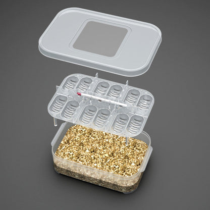 12-Slot Reptile Egg Incubation Tray & Box