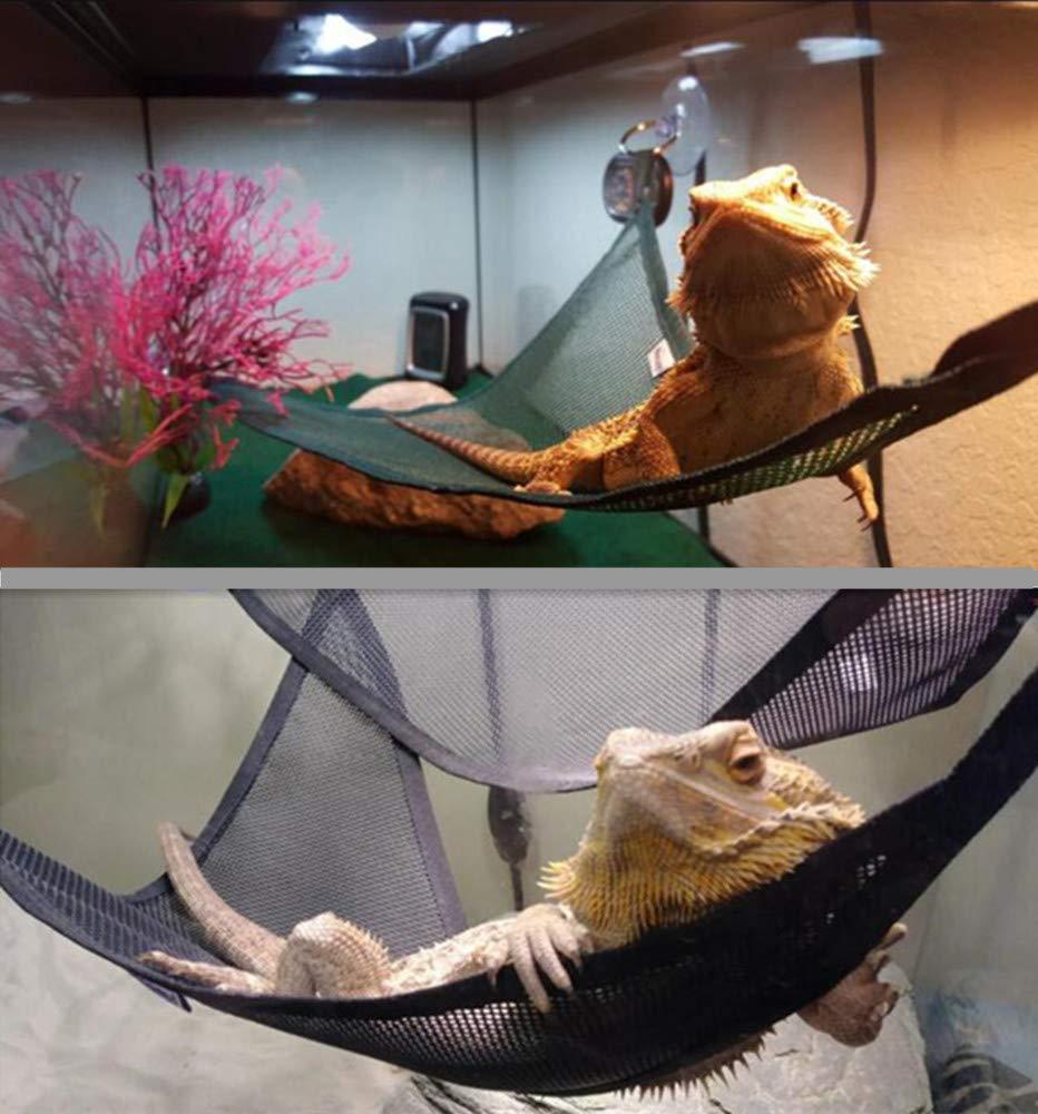 2-Pack Reptile Mesh Lounger Hammock Set