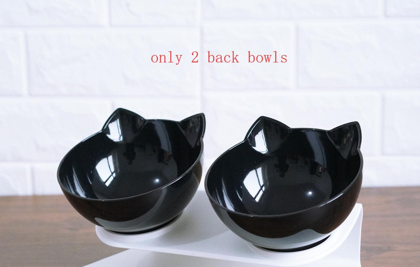 Cat Inclined Transparent Feeding Bowls