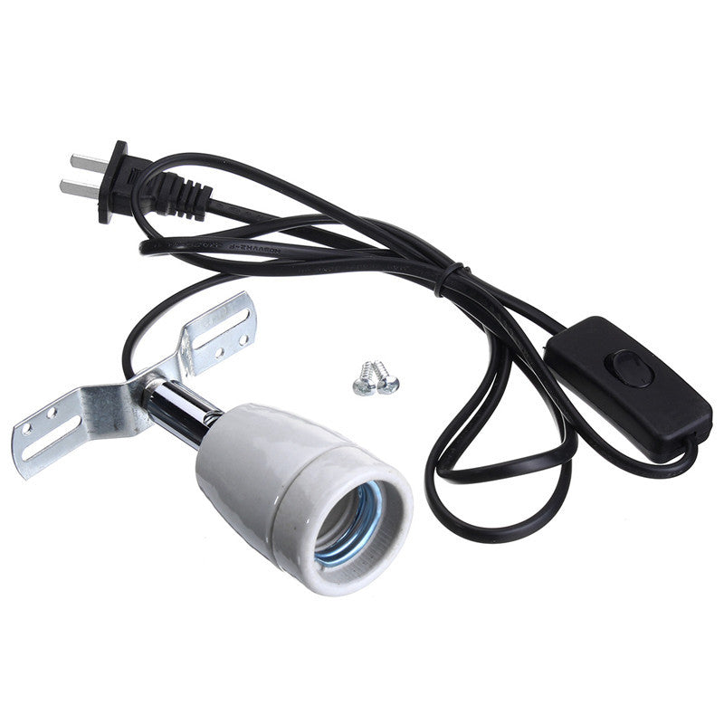 Heavy-Duty Ceramic Lamp Holder with Swivel Mount