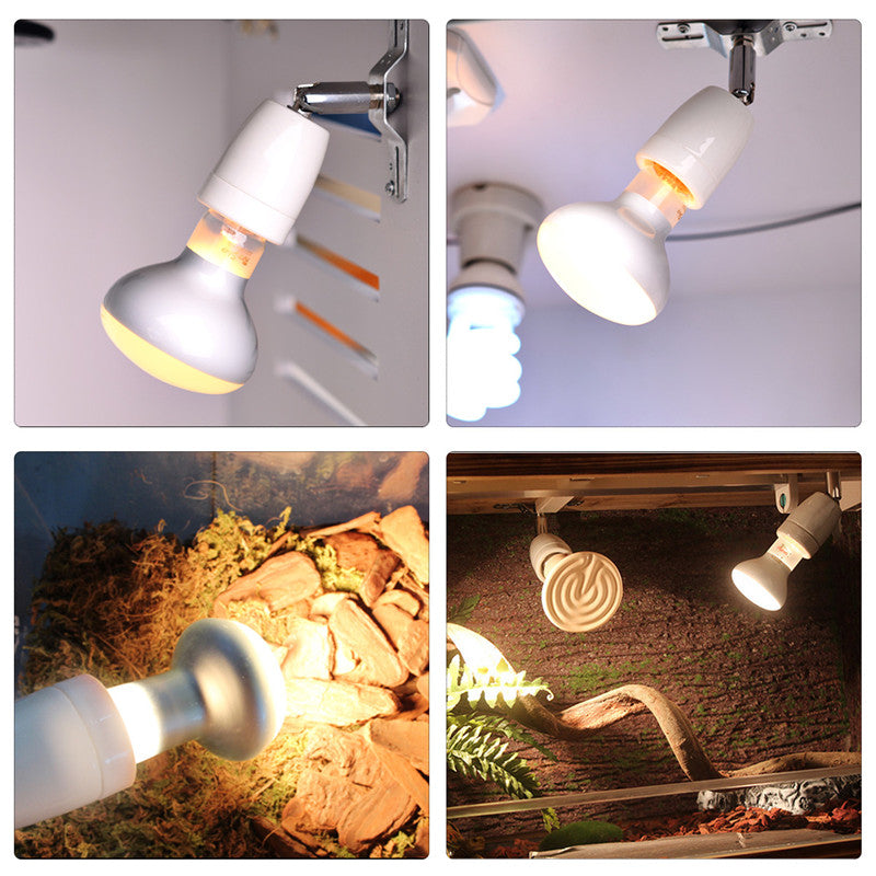 Heavy-Duty Ceramic Lamp Holder with Swivel Mount