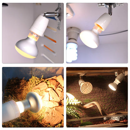 Heavy-Duty Ceramic Lamp Holder with Swivel Mount