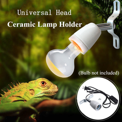 Heavy-Duty Ceramic Lamp Holder with Swivel Mount