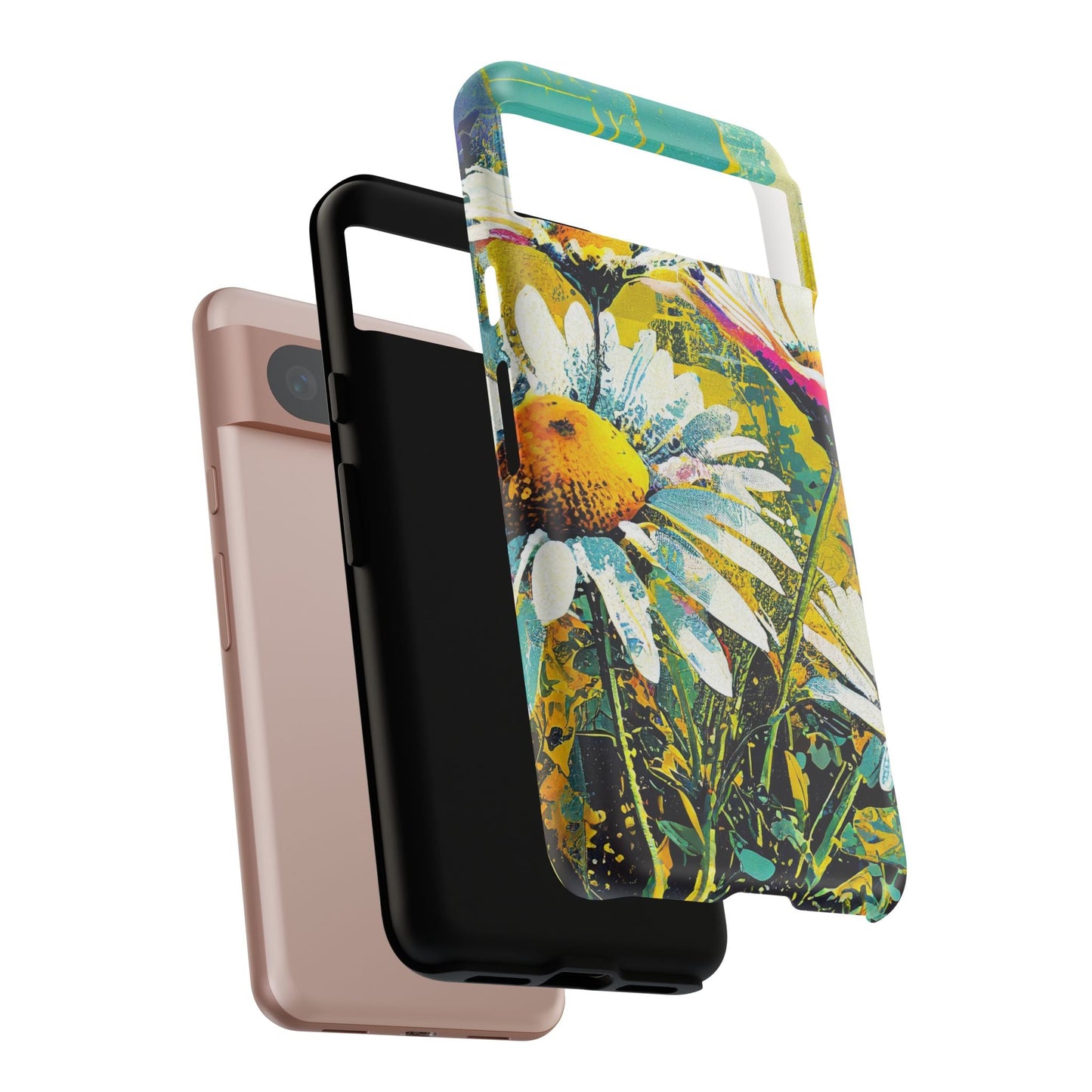 Colorful Daisy Floral Tough Phone Case