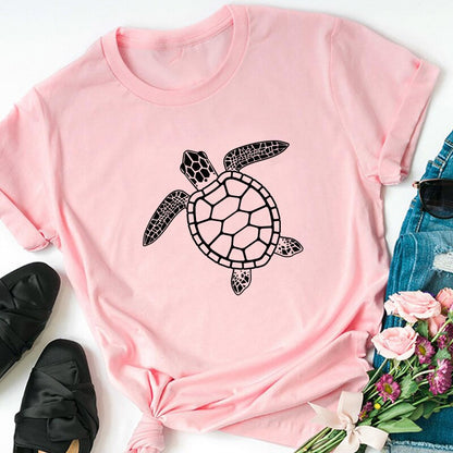 Turtle Graphic Slim T-Shirt