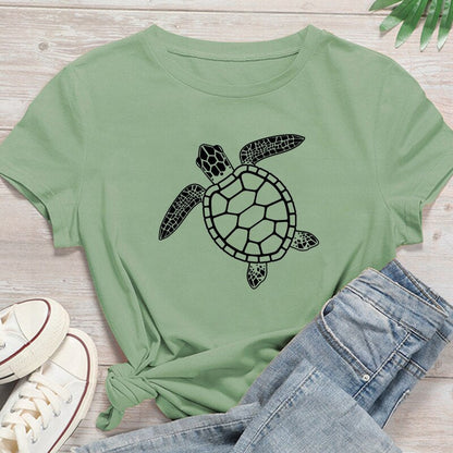 Turtle Graphic Slim T-Shirt