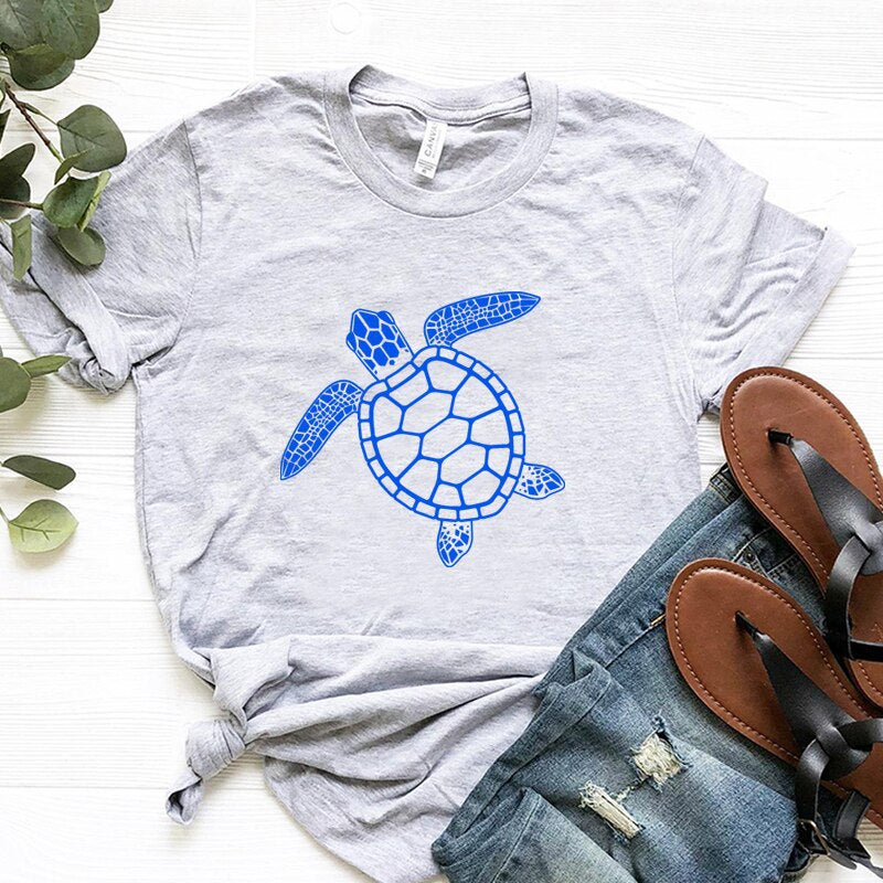 Turtle Graphic Slim T-Shirt