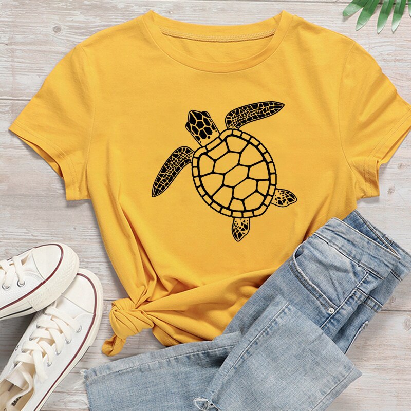 Turtle Graphic Slim T-Shirt