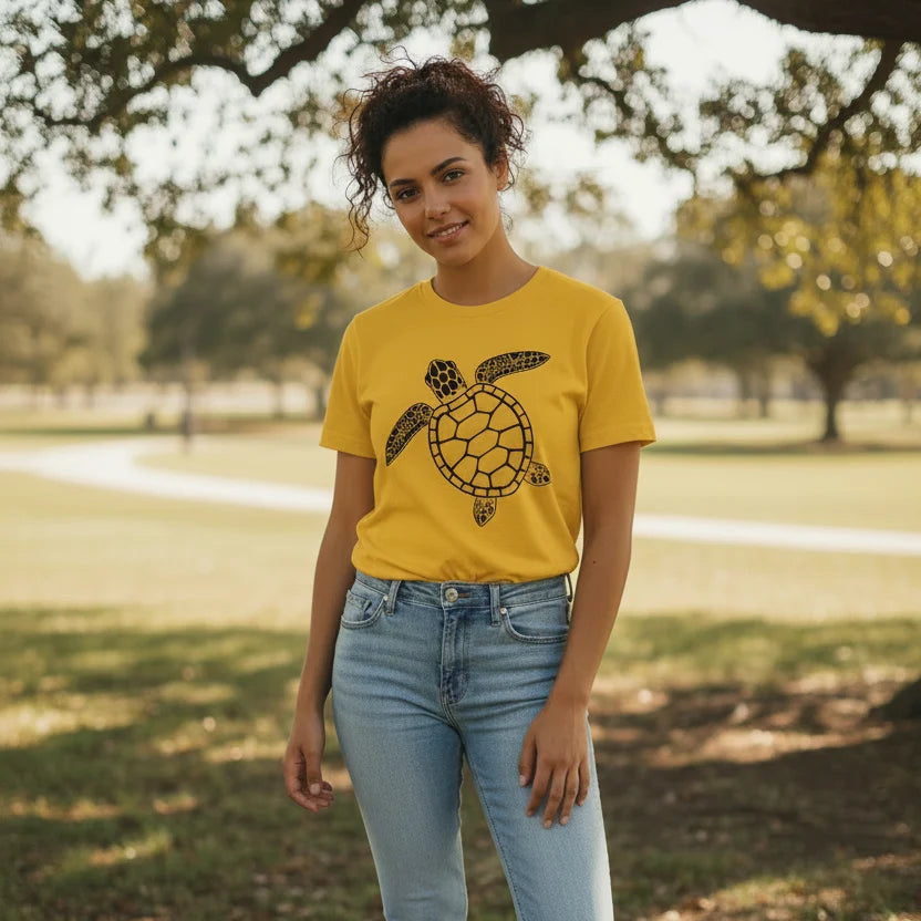Turtle Graphic Slim T-Shirt