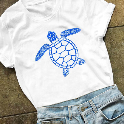 Turtle Graphic Slim T-Shirt