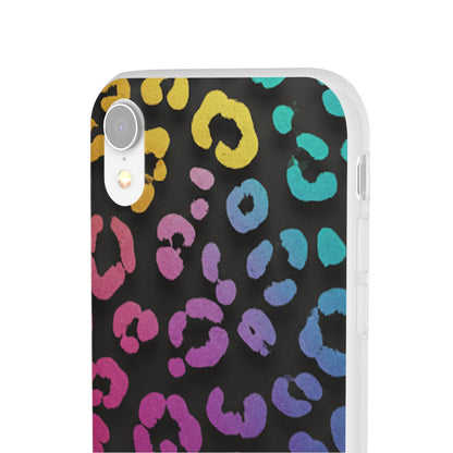 Vibrant Leopard Print Flexi Phone Case