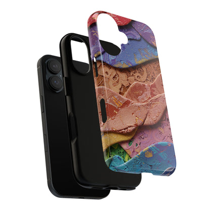 Abstract Painted Lace Tough Phone Case