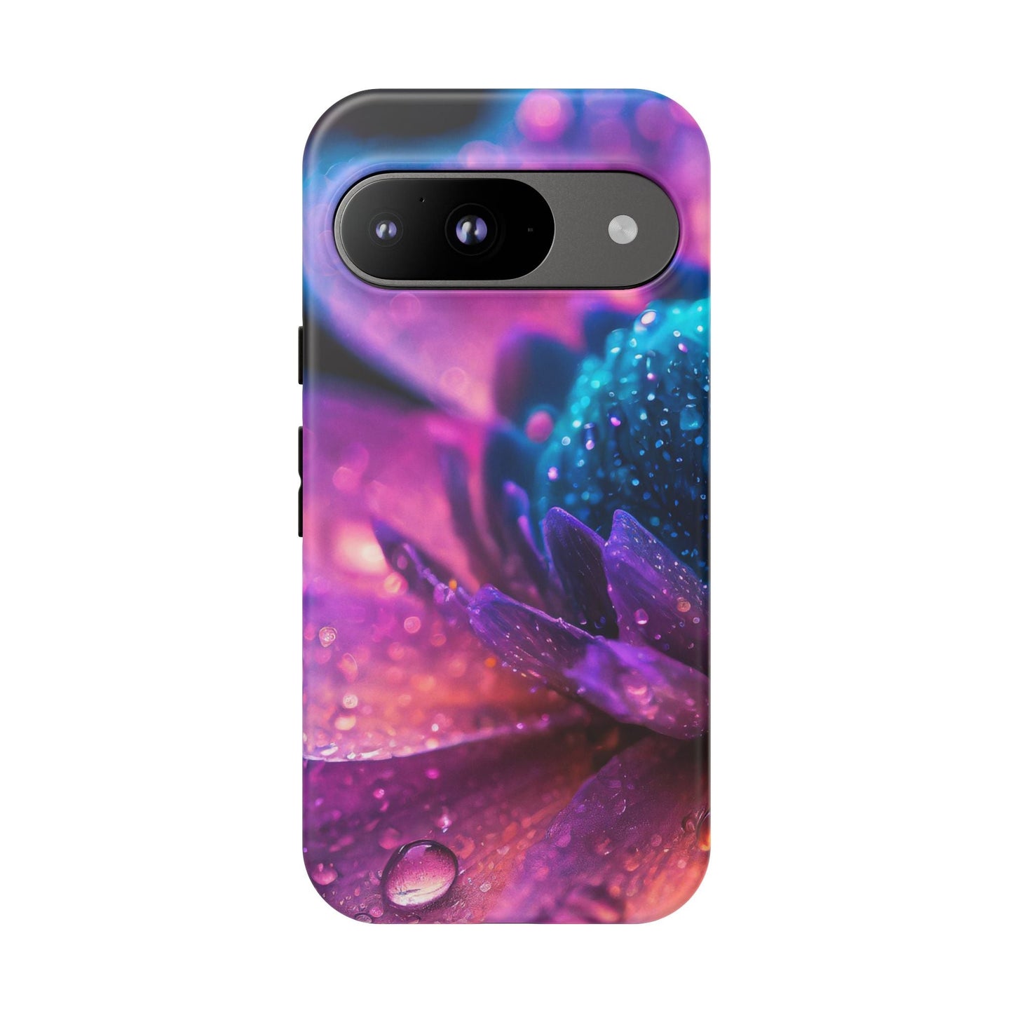 Vibrant Blue And Purple Flower Tough Phone Case