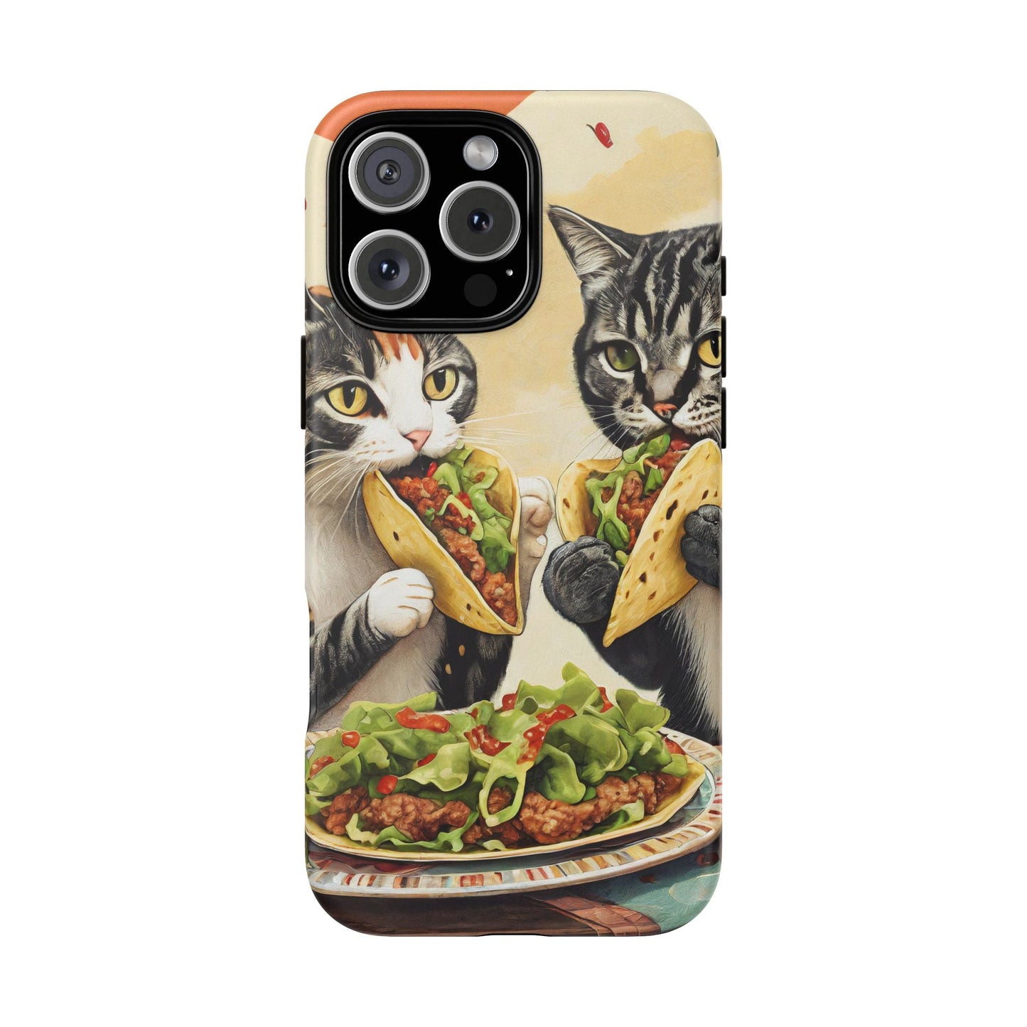 Funny Taco Cat Tough Phone Case