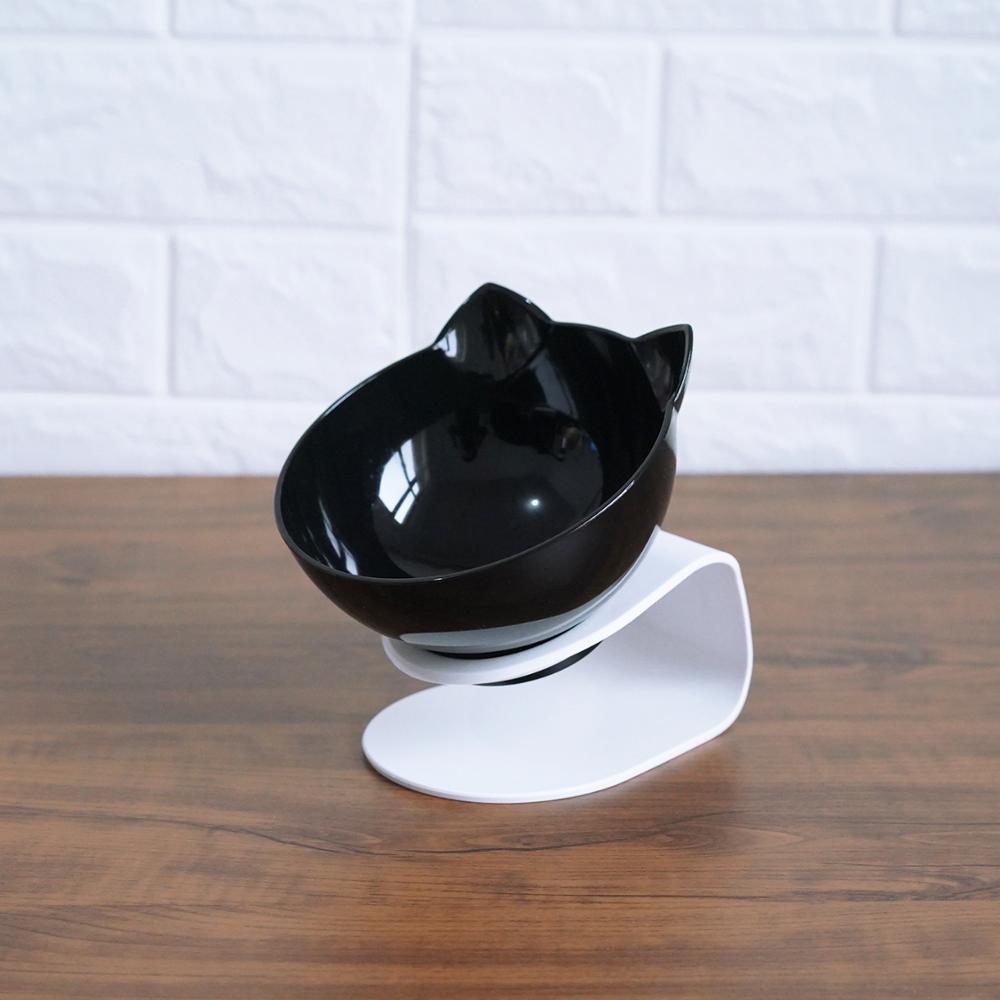 Cat Inclined Transparent Feeding Bowls