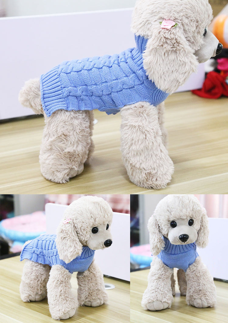 Cashmere Twisted Rope Dog Sweater