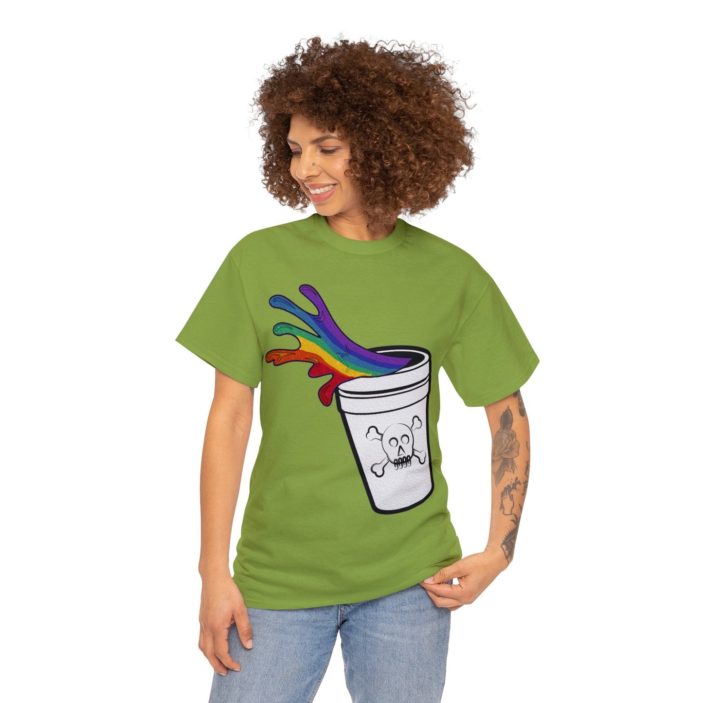 Rainbow Slushy Unisex Heavy Cotton Tee
