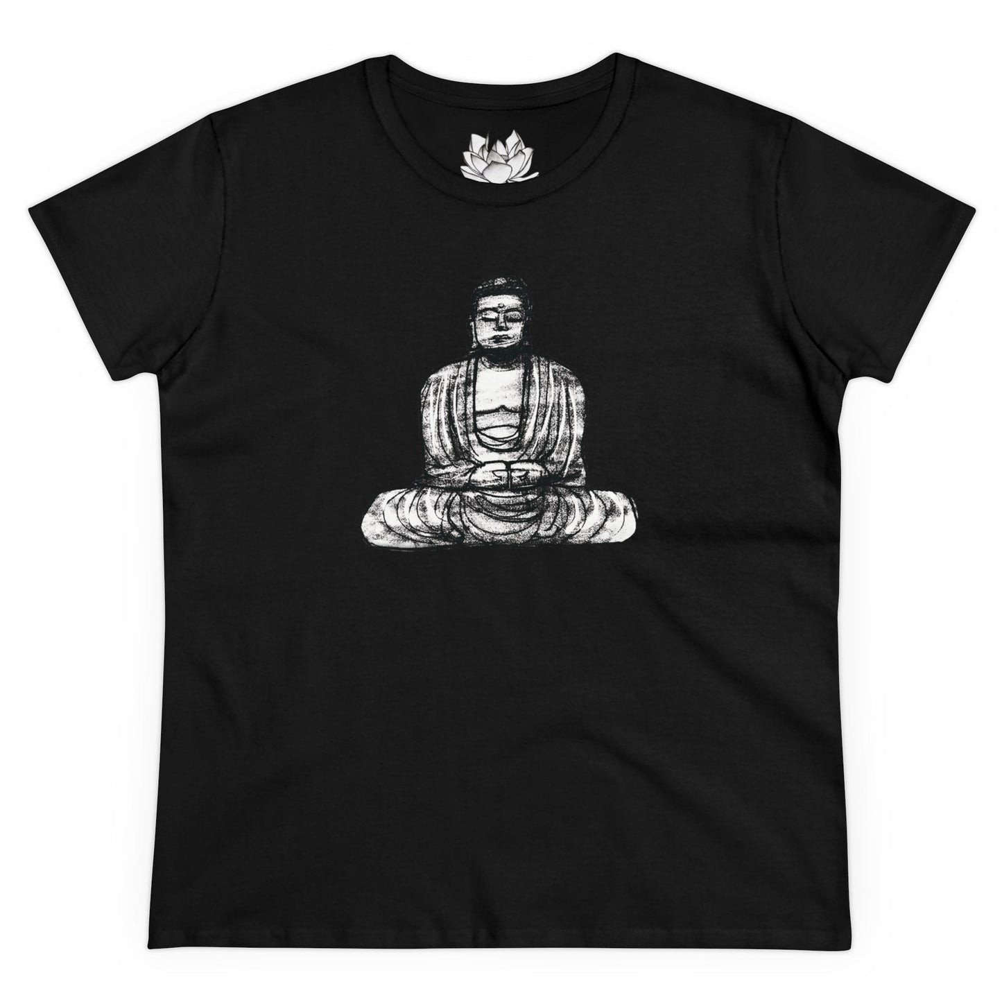Buddha Sketch Women's Cotton Tee