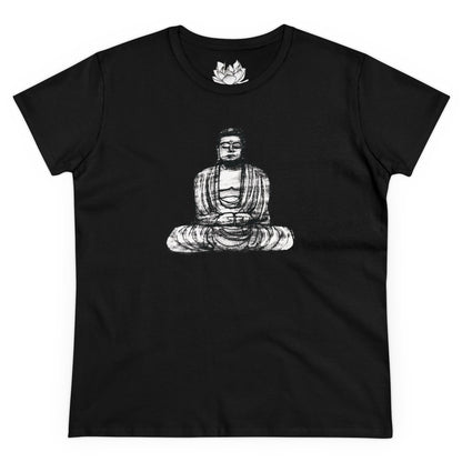 Buddha Sketch Women's Cotton Tee