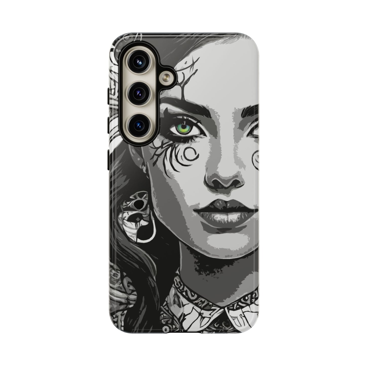 Green Eyed Devilish Beauty Tough Phone Case