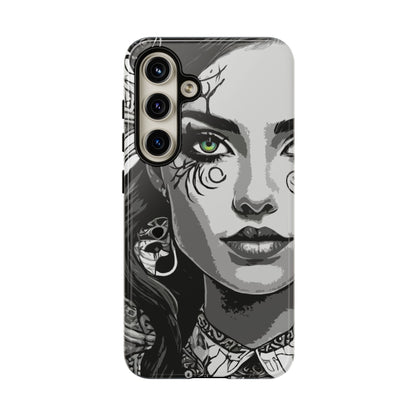 Green Eyed Devilish Beauty Tough Phone Case
