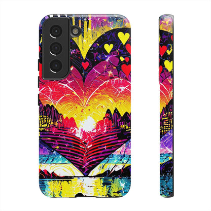 Vibrant Heart Sunset Tough Phone Case