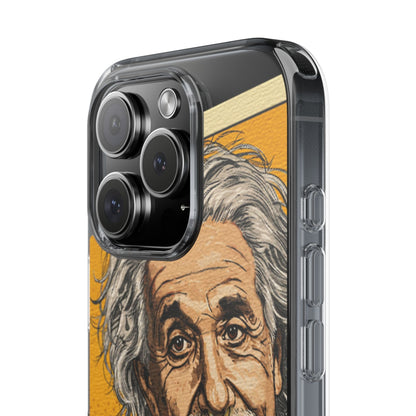 Edgy Einstein Clear Phone Cases