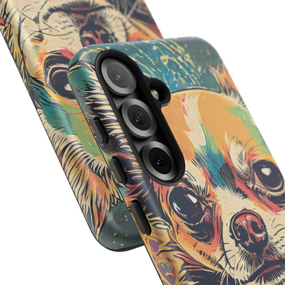 Abstract Chihuahua Tough Phone Cases