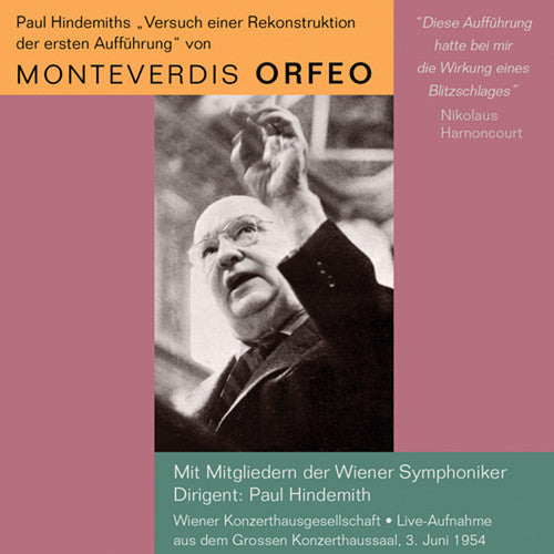 Paul Hindemith - Monteverdis Orfeo [2 CD]