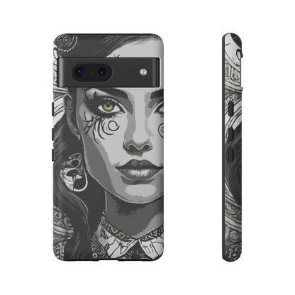 Green Eyed Devilish Beauty Tough Phone Case