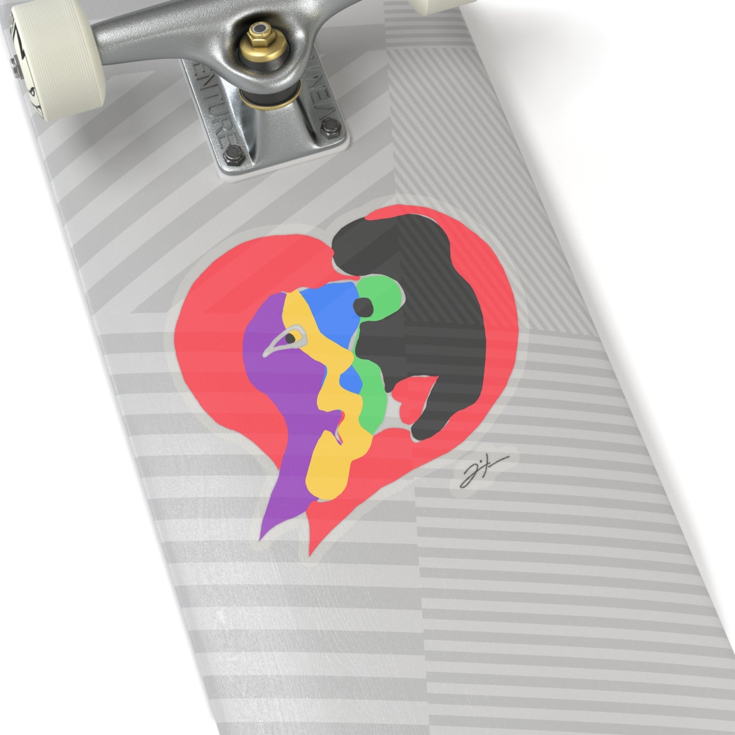 LA MANCHA HEART Stickers