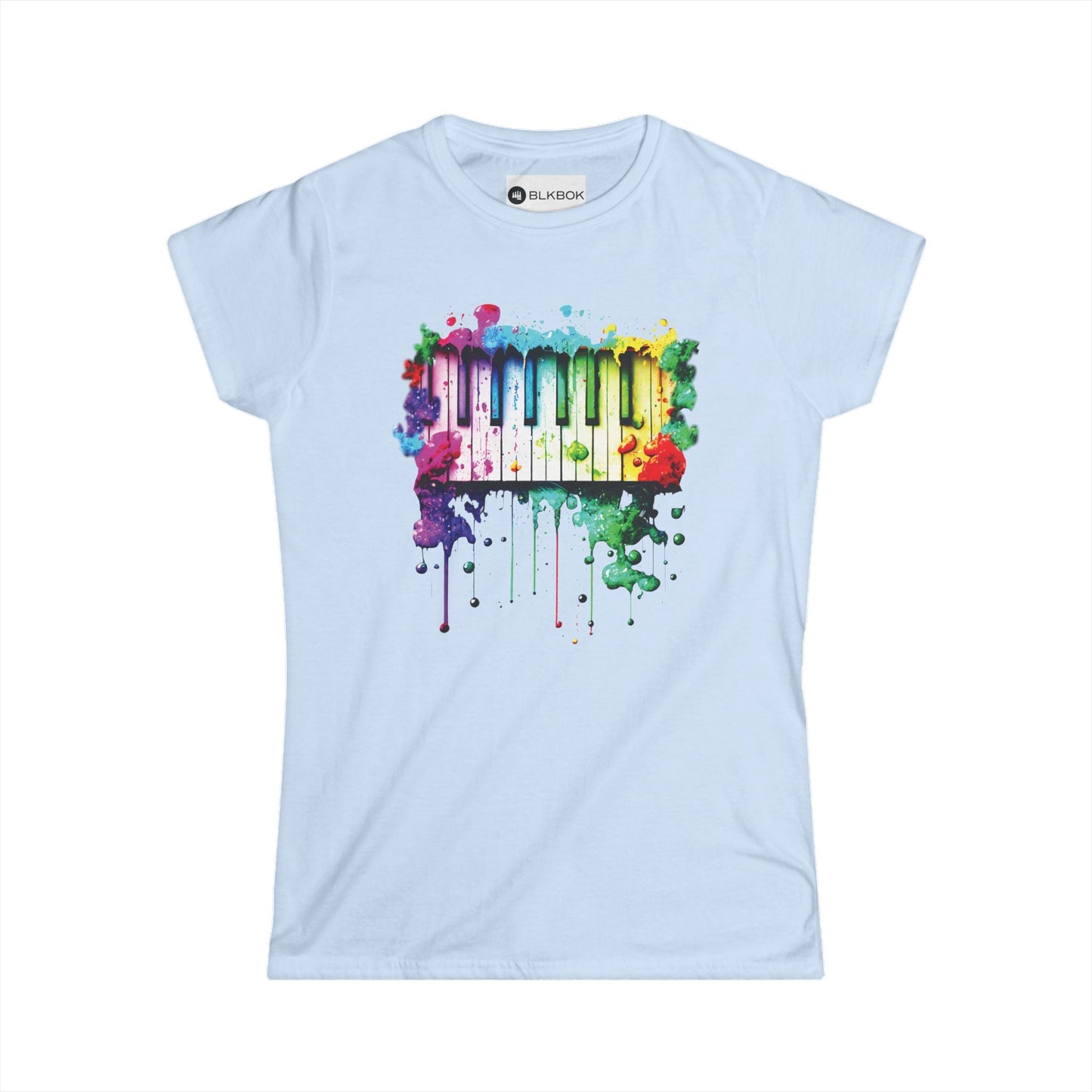 BLKBOK Piano Key Splatter T-Shirt Women's Tee