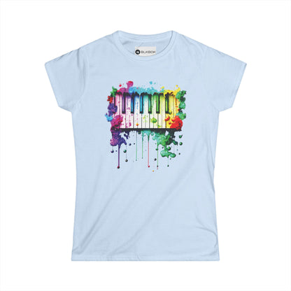 BLKBOK Piano Key Splatter T-Shirt Women's Tee