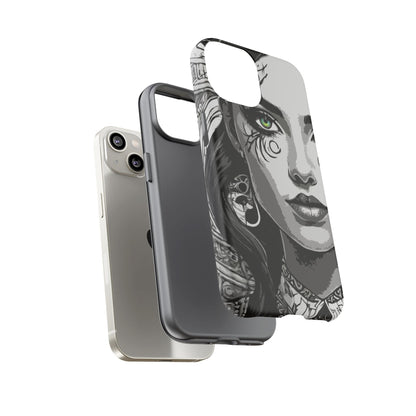 Green Eyed Devilish Beauty Tough Phone Case