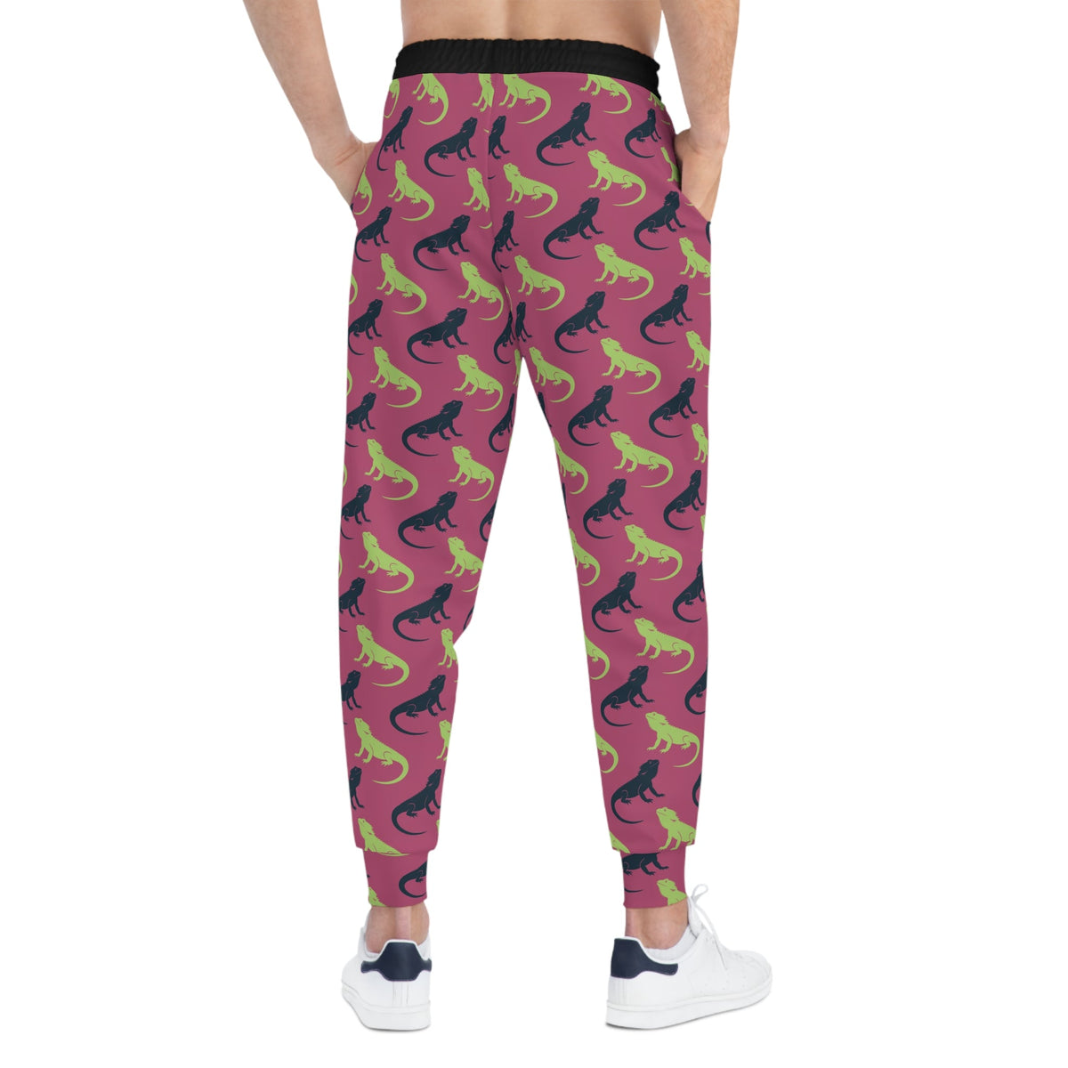 Bearded Dragon Silhouette Athletic Joggers