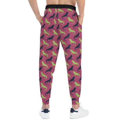 Bearded Dragon Silhouette Athletic Joggers