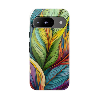 Vibrant Tropical Leaf Tough Phone Case
