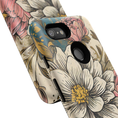 Beautiful White Floral Tough Case