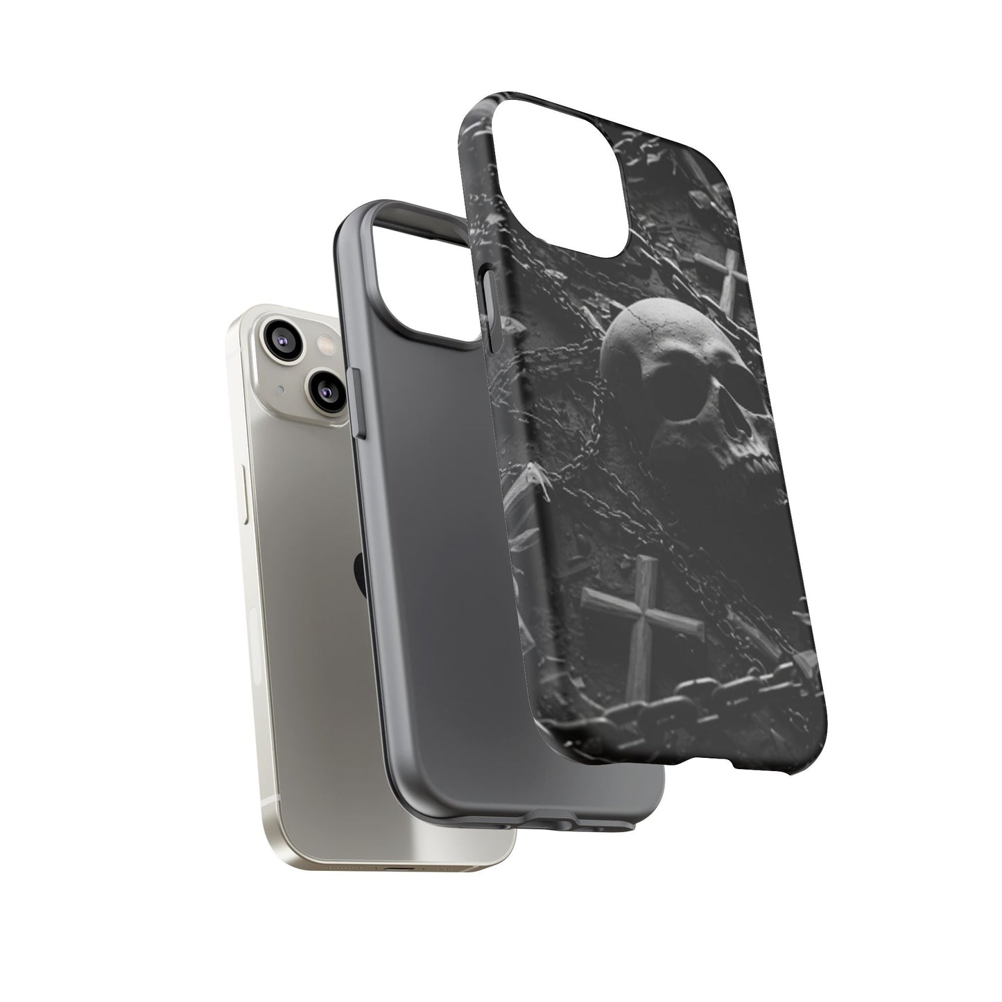 Gothic Skull Tough Phone Case