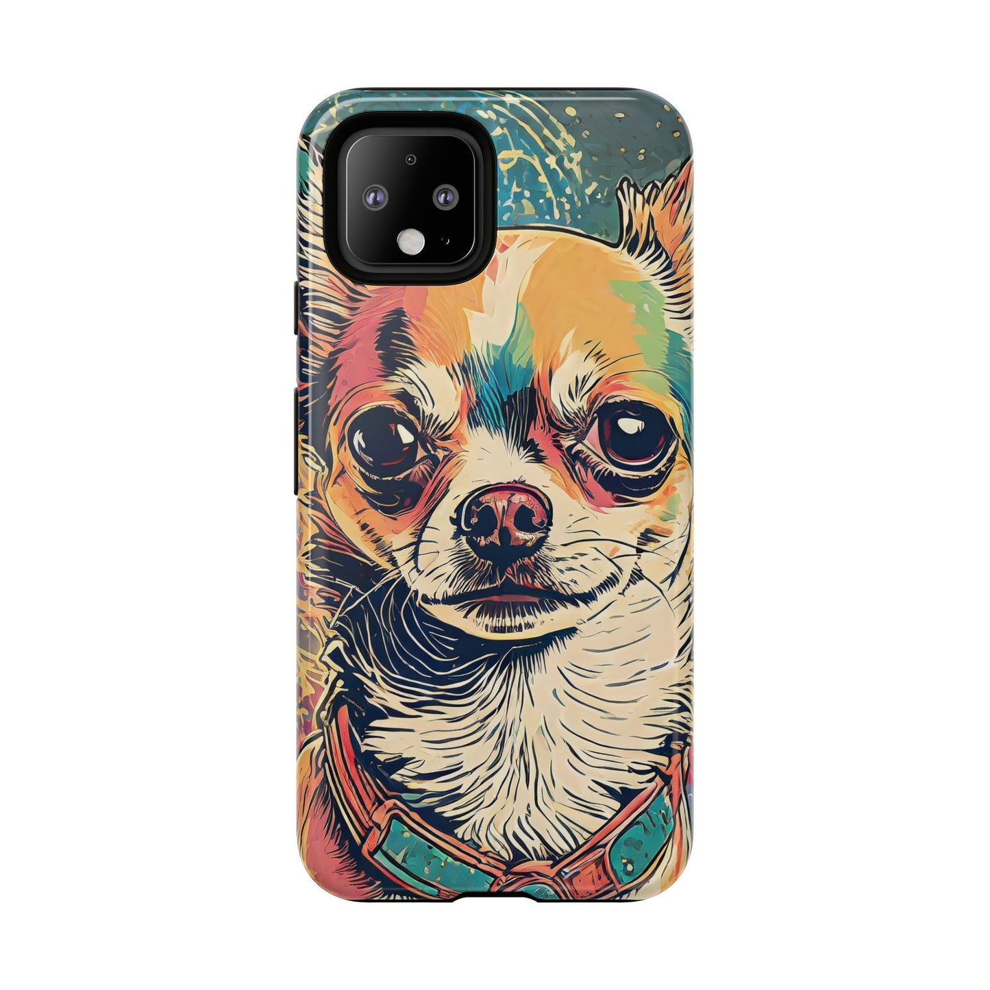 Abstract Chihuahua Tough Phone Cases