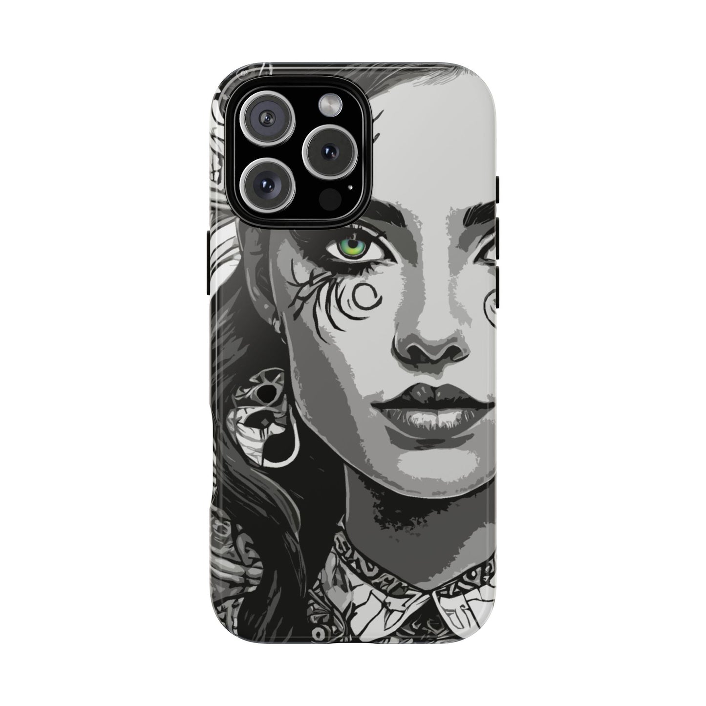 Green Eyed Devilish Beauty Tough Phone Case
