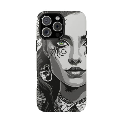 Green Eyed Devilish Beauty Tough Phone Case