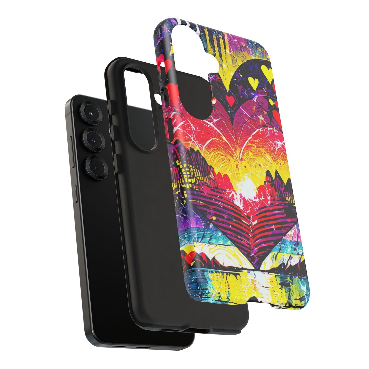 Vibrant Heart Sunset Tough Phone Case