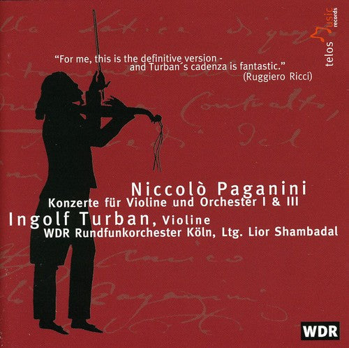 N. PAGANINI - Konzerte Fur Violine Und Orchester 1 & 2 [CD]